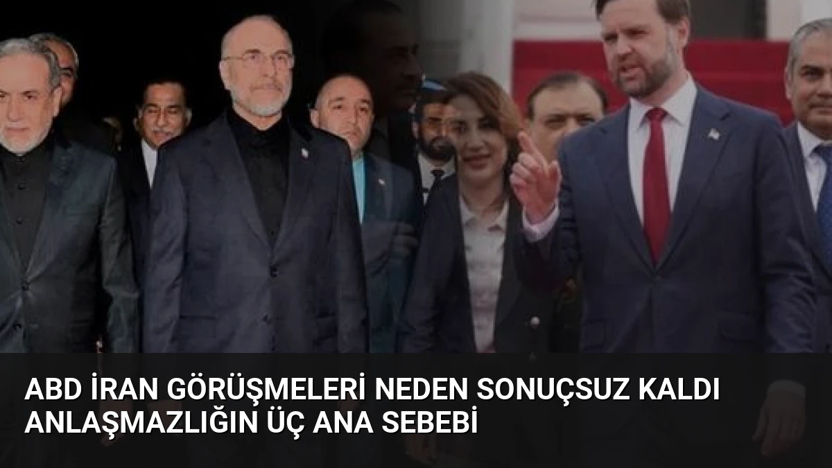 ABD İran Görüşmeleri Neden Sonuçsuz Kaldı Anlaşmazlığın Üç Ana Sebebi