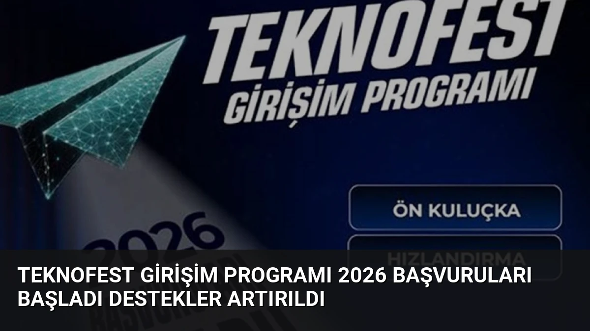 TEKNOFEST Girişim Programı 2026 Başvuruları Başladı Destekler Artırıldı