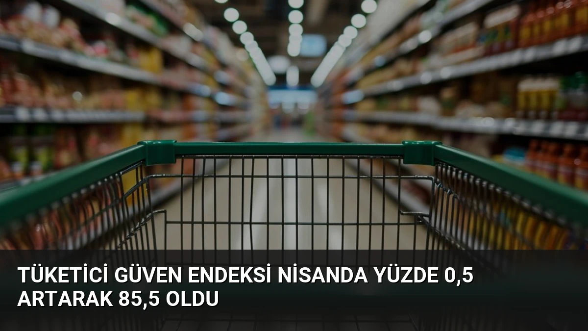 Tüketici güven endeksi nisanda yüzde 0,5 artarak 85,5 oldu