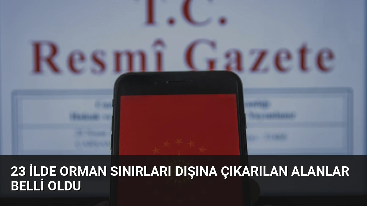 23 İlde Orman Sınırları Dışına Çıkarılan Alanlar Belli Oldu