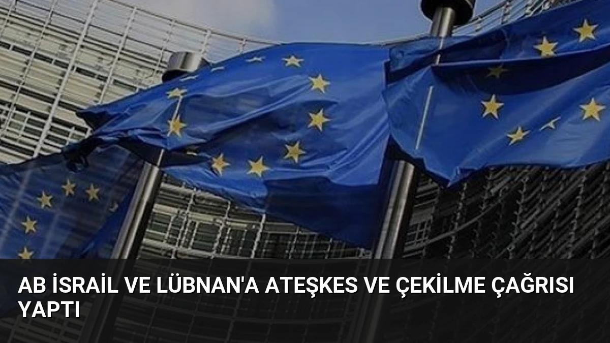 AB İsrail ve Lübnan’a Ateşkes ve Çekilme Çağrısı Yaptı