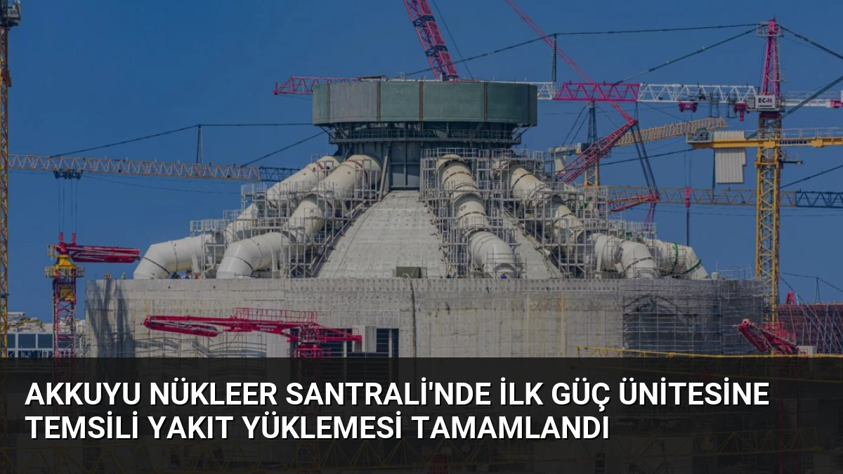 Akkuyu Nükleer Santrali’nde İlk Güç Ünitesine Temsili Yakıt Yüklemesi Tamamlandı
