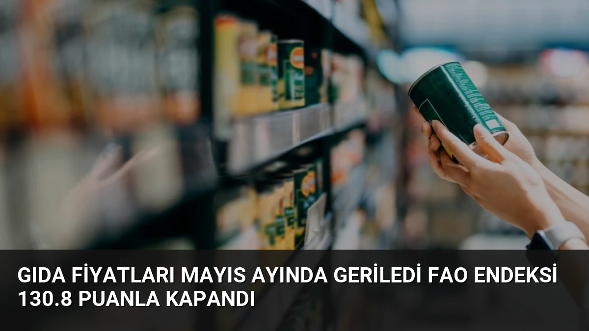 Gıda Fiyatları Mayıs Ayında Geriledi FAO Endeksi 130.8 Puanla Kapandı